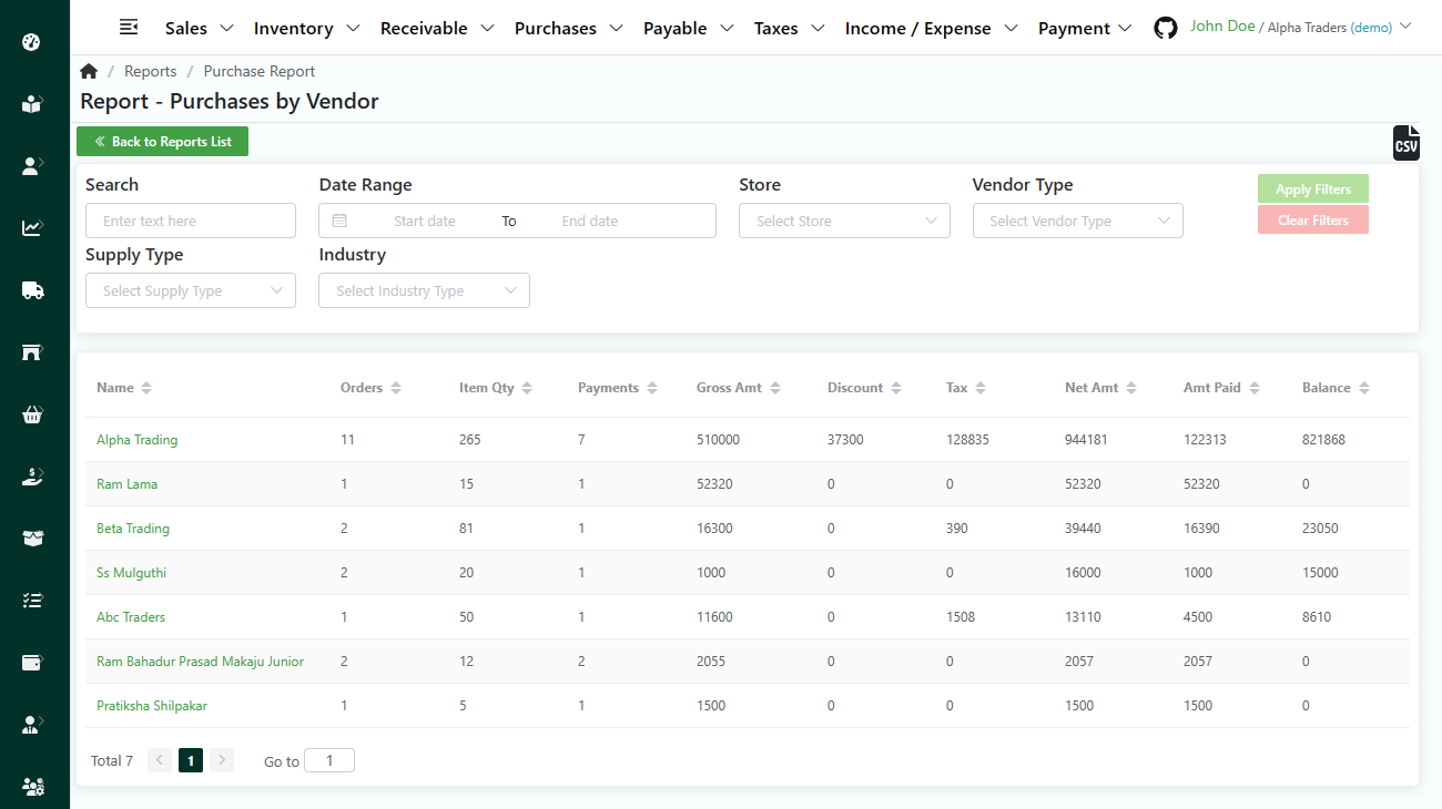 report-purchases-vendor